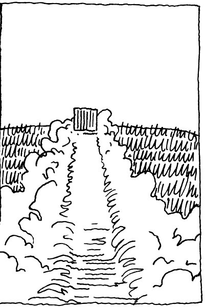 ... gegen den Horizont ...